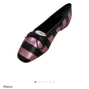 Maeve Pink and Black Flats for Effortless Style